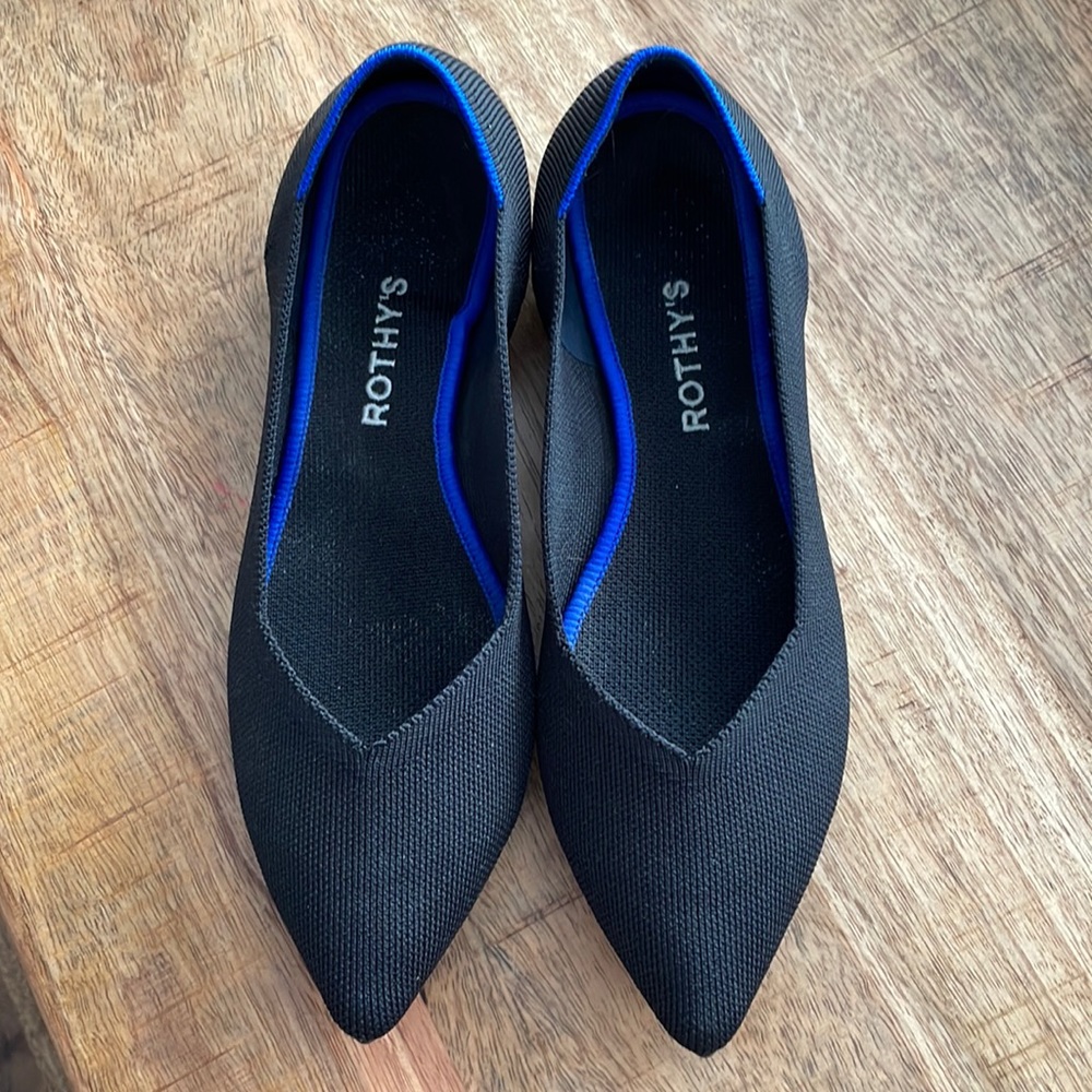 ROTHY’S The Point black shoes size 9.5